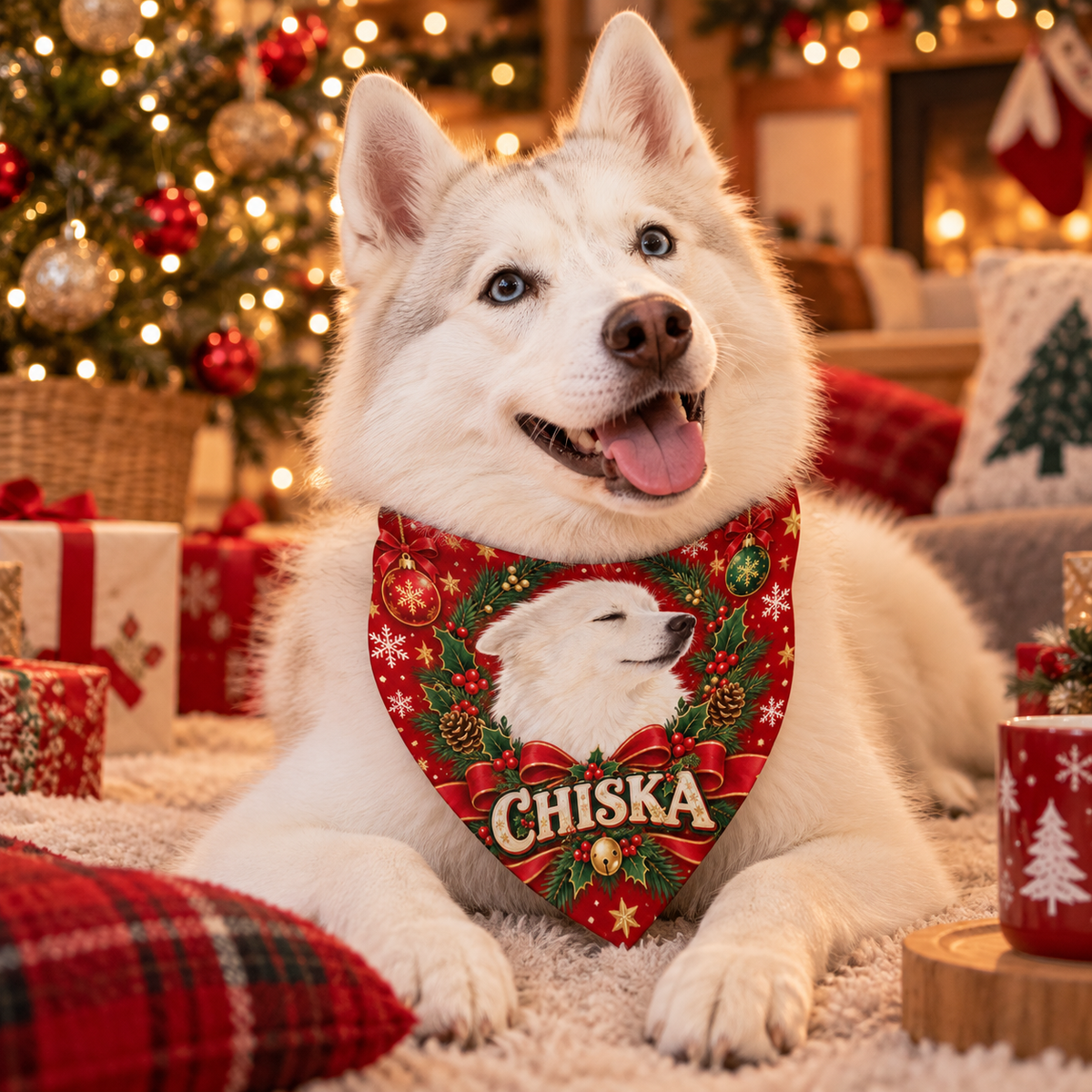Bandana Navideña Personalizada para Mascota - Edición Especial Q4