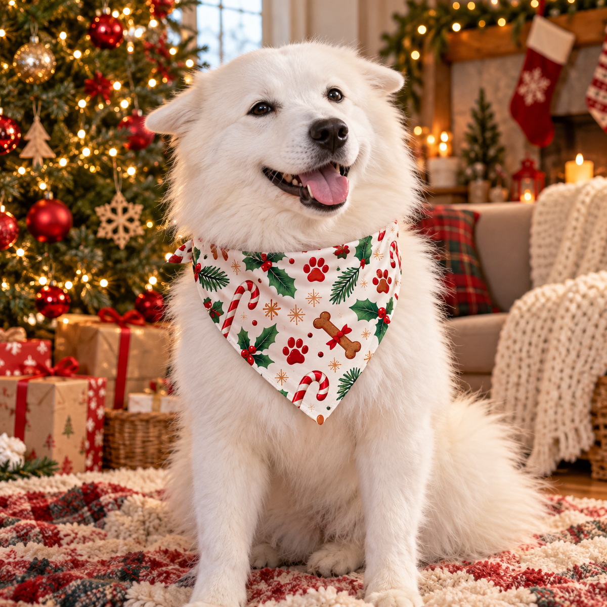 Bandana Navideña Personalizada para Mascota - Edición Especial Q4